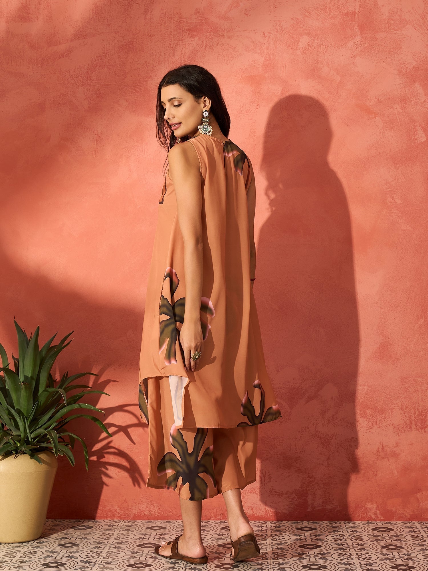 InWeave Faun Kurta Short Palazzo Set - Swadesiicart