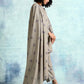 trueBrowns Sage Printed Velvet Shawl | Swadesiicart