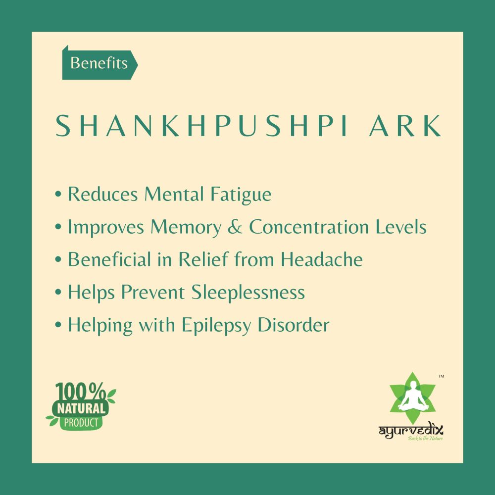 Ayurvedix Shankhpushpi Ark - Swadesiicart