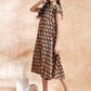 InWeave Women's Black Small Paisley Kalamkari A Line Dress - Swadesiicart