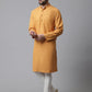 Even Apparels Yellow Solid Kurta With Band Collar | Swadesiicart