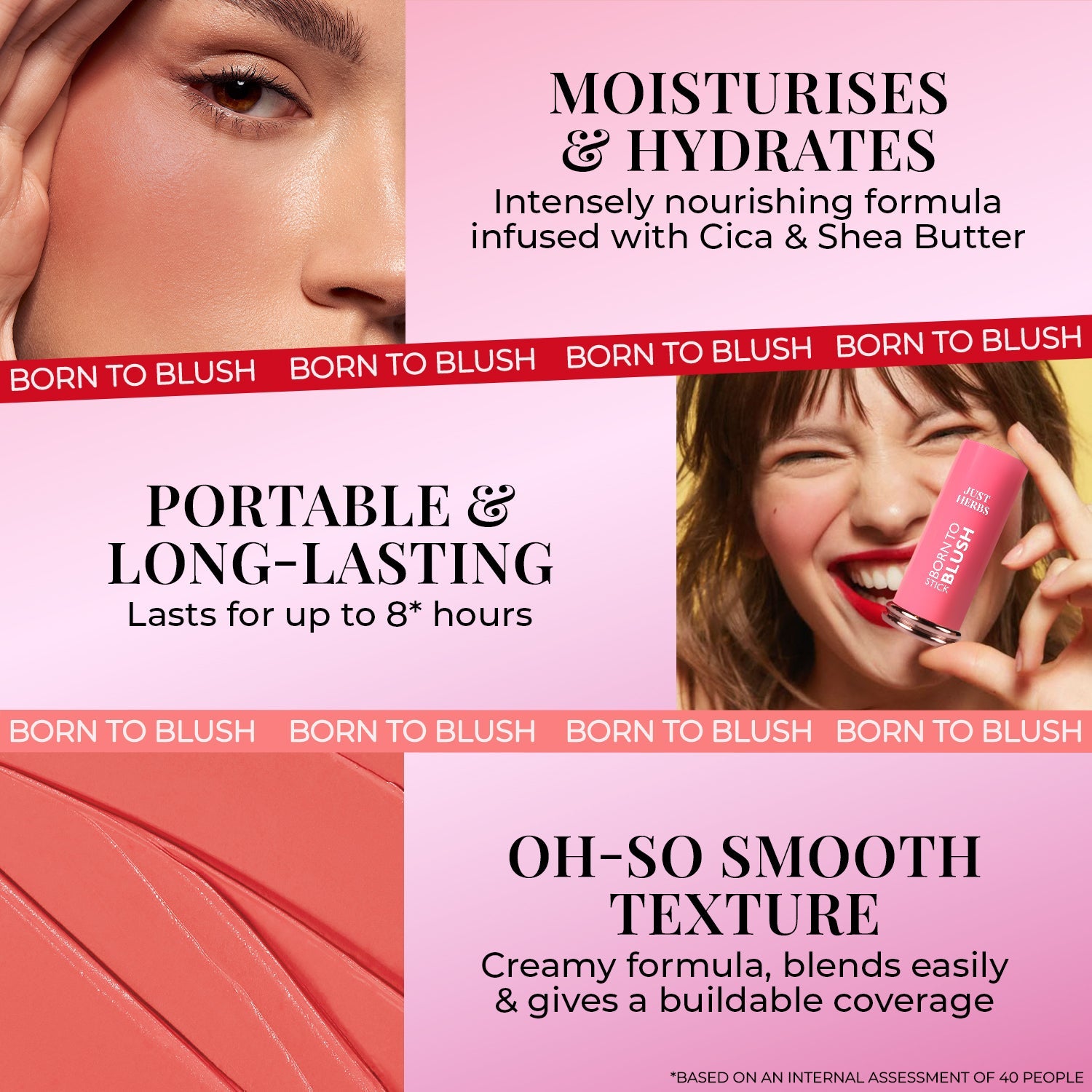 Born To Blush Stick with Shea Butter & Cica Red Hot