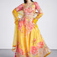 House of Panchhi Yellow Colour Organza Floral Design Digital Print Lehenga Choli & Dupatta | Swadesiicart