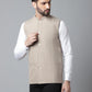 Even Apparels Men's Brown Nehru Jacket With Welt Pockets | Swadesiicart