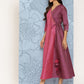 Ahalyaa Colourblocked Printed Wrap Ethnic Dress | Swadesiicart