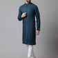 Even Apparels Green Kurta With Band Collar | Swadesiicart