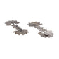 Shoshaa Silver-Toned Contemporary Drop Earrings | Swadesiicart