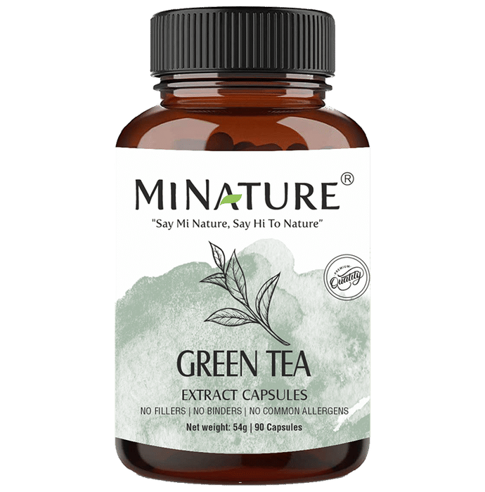 Minature Green Tea Extract Capsules | Swadesiicart