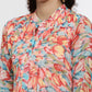 Souchii Floral Chiffon Midi Dress - Swadesiicart