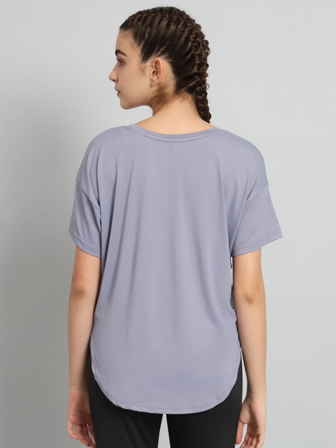 MKH Typography Printed Drop-Shoulder Sleeves Relaxed Fit Dri-FIT T-shirt - Swadesiicart