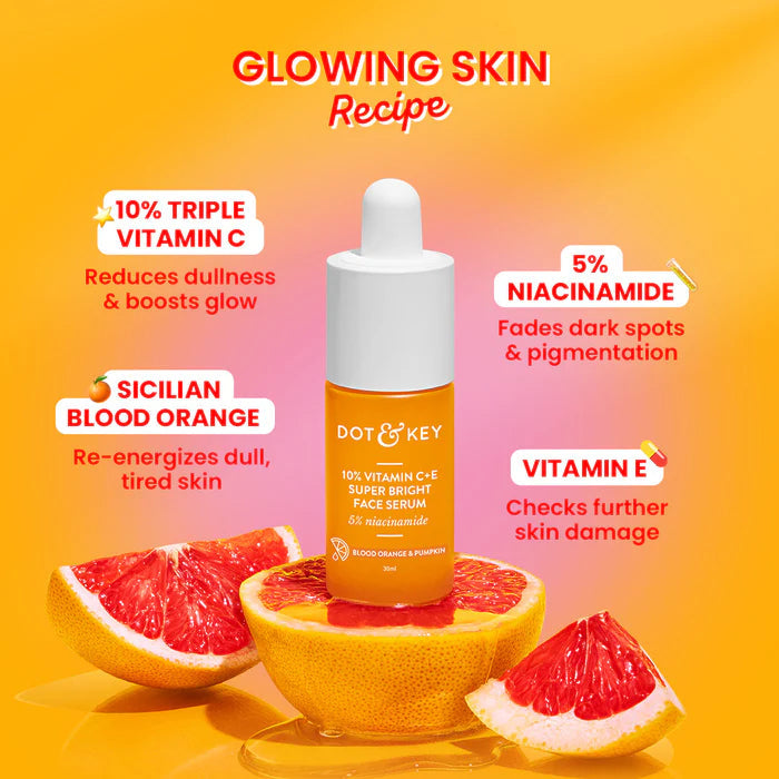 Dot & Key CSMS (Cleanser, Serum, Moisturizer, Sunscreen) Vitamin C Combo | Swadesiicart