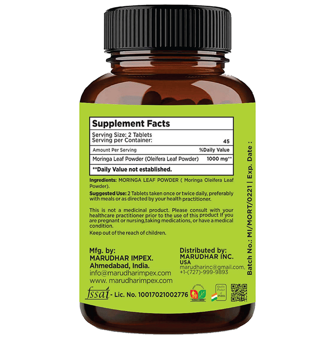 Minature 100% Natural Moringa Leaf Tablets | Swadesiicart
