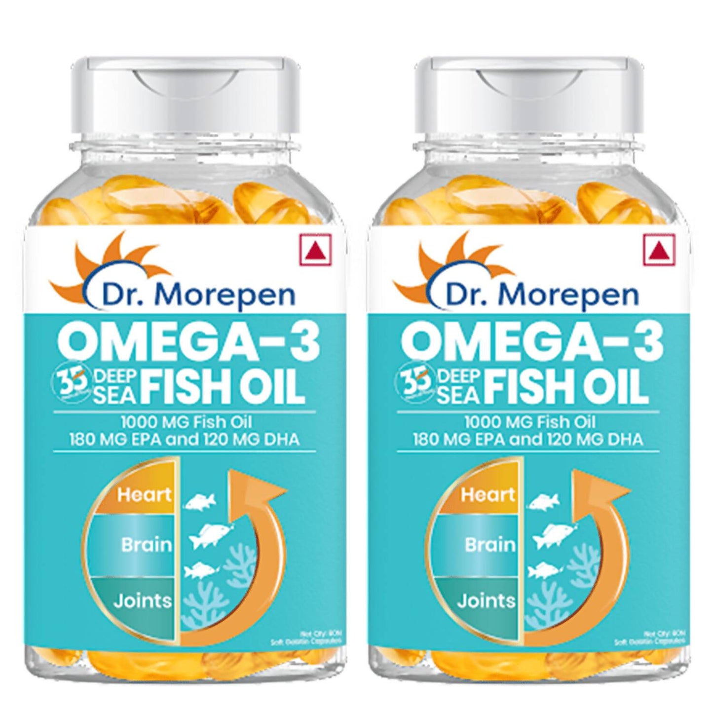 Dr. Morepen Omega 3 Deep Sea Fish Oil Softgels - Swadesiicart