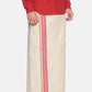 Sethukrishna Off White Traditional Kerala Double Mundu For Men | Swadesiicart