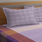 Arrabi Multicoloured 300 TC Super King Ethnic Motifs Cotton Bedsheet with 2 Pillow Covers