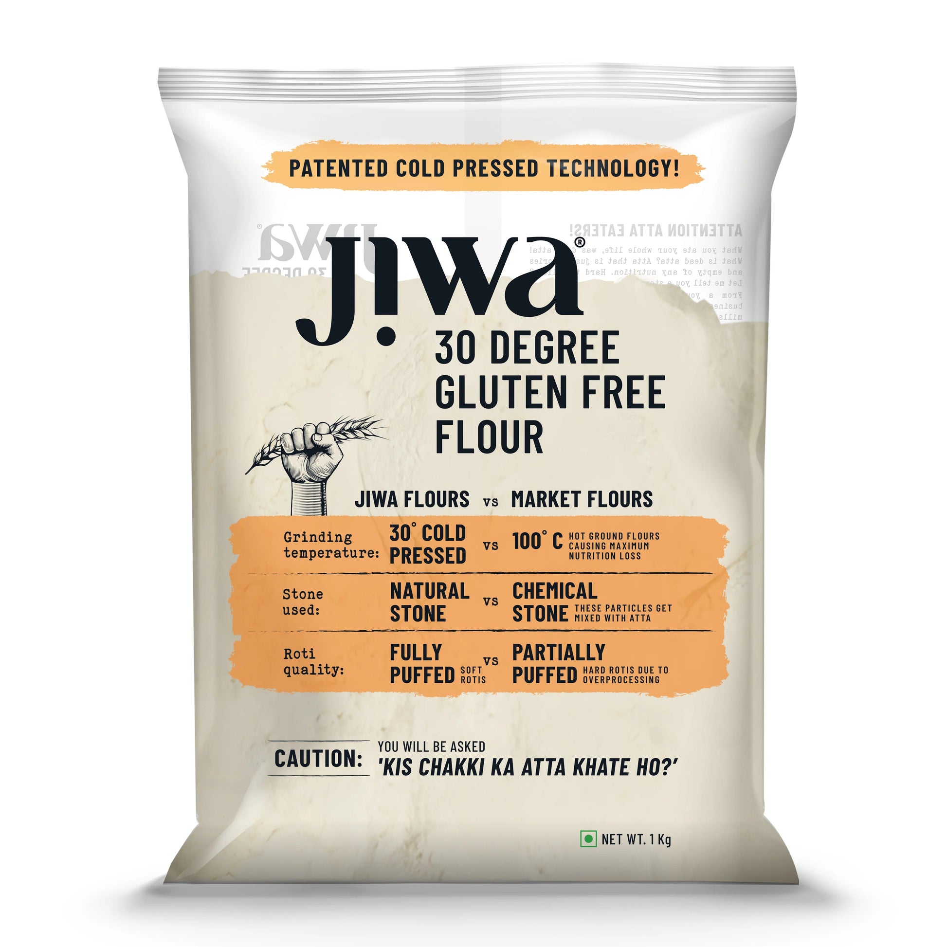 Jiwa Healthy By Nature Cold Milled Gluten Free Multigrain Flour - Swadesiicart