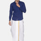 Sethukrishna Men White Solid Readymade Cotton Dhoti | Swadesiicart
