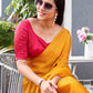 Tikhi Imli Woven Design Crepe Saree | Swadesiicart
