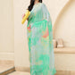 Mitera Tie and Dye Beads and Stones Poly Chiffon Ready to Wear Saree | Swadesiicart