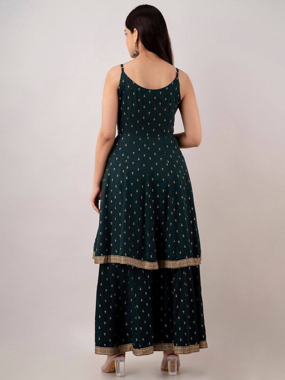 Kalini Women Floral Embroidered Kurta With Sharara & Dupatta | Swadesiicart