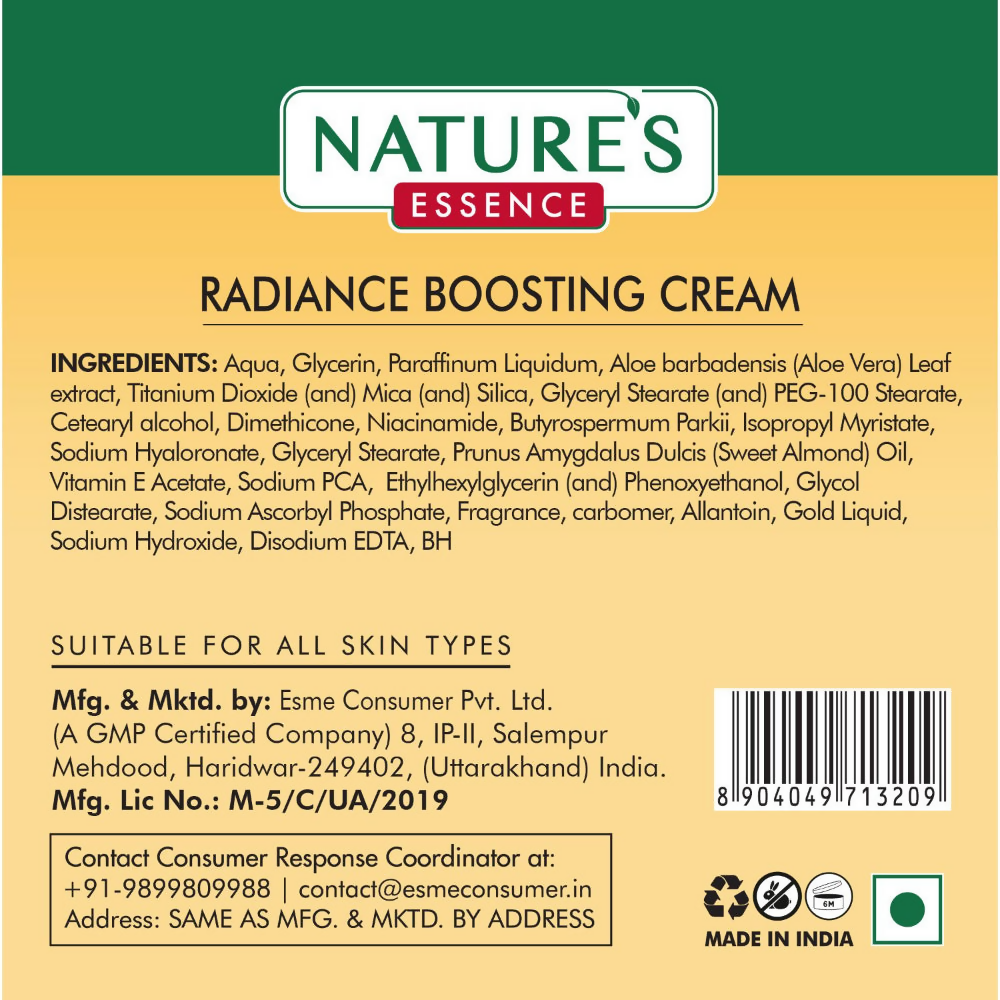Nature's Essence Facialist Radiance Boosting Cream with 24K Liquid Gold - Swadesiicart