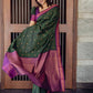 Kalini Ethnic Motifs Woven Design Zari Silk Blend Banarasi Saree | Swadesiicart