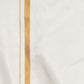 Sethukrishna Men Cream-Coloured Solid Art Silk Dhoti | Swadesiicart