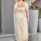 Tikhi Imli Ethnic Motifs Sequinned Embroidered Net Saree | Swadesiicart