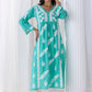HOUSE OF KARI Floral Embroidered Chikankari Cotton A-Line Kurta | Swadesiicart