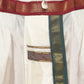 Sethukrishna Men Cream Solid Art Silk Dhotis | Swadesiicart