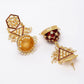 New Partywear Maroon Meenakari Drop Earrings for Womens by House of Ree | Swadesiicart