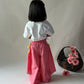 ArthLife Pink White Cycle Embroidered Co-Ord Set - Swadesiicart