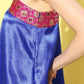 InWeave Women's Blue Pink Brocade Satin Oneshoulder Kurta Set - Swadesiicart