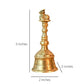 CraftVatika Gold-Toned Brass Hand Held Pooja Bell | Swadesiicart