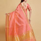 Sangria Woven Design Border Art Silk Banarasi Saree | Swadesiicart