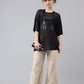 MKH Typography Printed Relaxed Fit Sheer Dri-FIT T-shirt - Swadesiicart