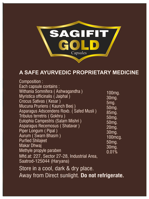 Sagius Sagifit Gold Capsule | Swadesiicart