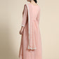 Kalini Women Peach-Coloured Ethnic Motifs Embroidered Empire Thread Work Kurta with Sharara & With Dupatta | Swadesiicart