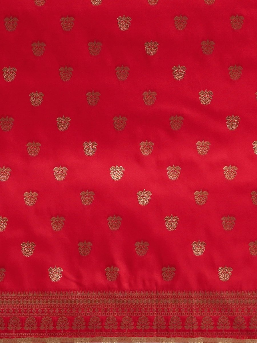 Anouk Floral Zari Banarasi Saree | Swadesiicart
