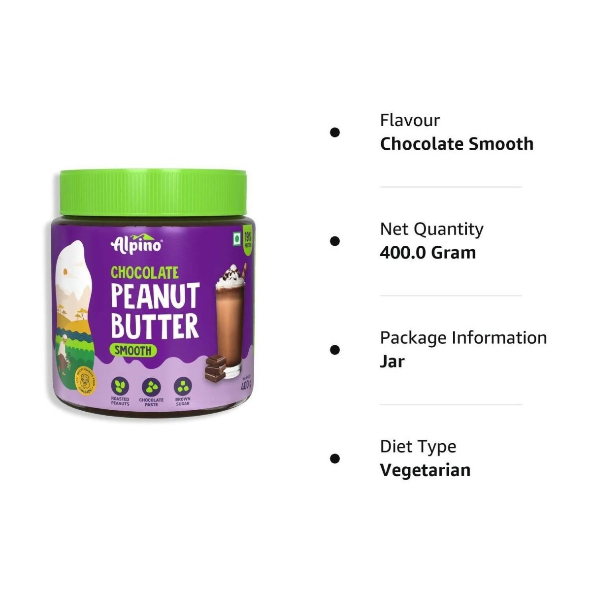 Alpino Chocolate Peanut Butter Smooth - Swadesiicart