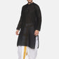 Sethukrishna Men White & Gold-Coloured Solid Readymade Dhoti Pant | Swadesiicart