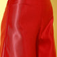 InWeave Women's Red Green Brocade Satin Oneshoulder Kurta Set - Swadesiicart
