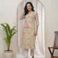 Vaasva Women Multi Cotton Printed Straight Kurti With Pant | Swadesiicart