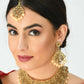Mominos Fashion Johar Kamal Traditional Rajwadi Design Heavy Golden Color Necklace Set - Swadesiicart