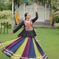 Lorenvalley Fashion Multicolor Rayon with Attractive Gota-Patti Lace Lehenga Choli | Swadesiicart