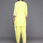 Ahalyaa Women's Traditional Wear Co-ods - Yellow | Swadesiicart