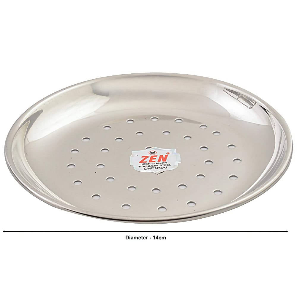 Jain Stainless Steel Idiappam Stand 5 Plates - Silver - Swadesiicart