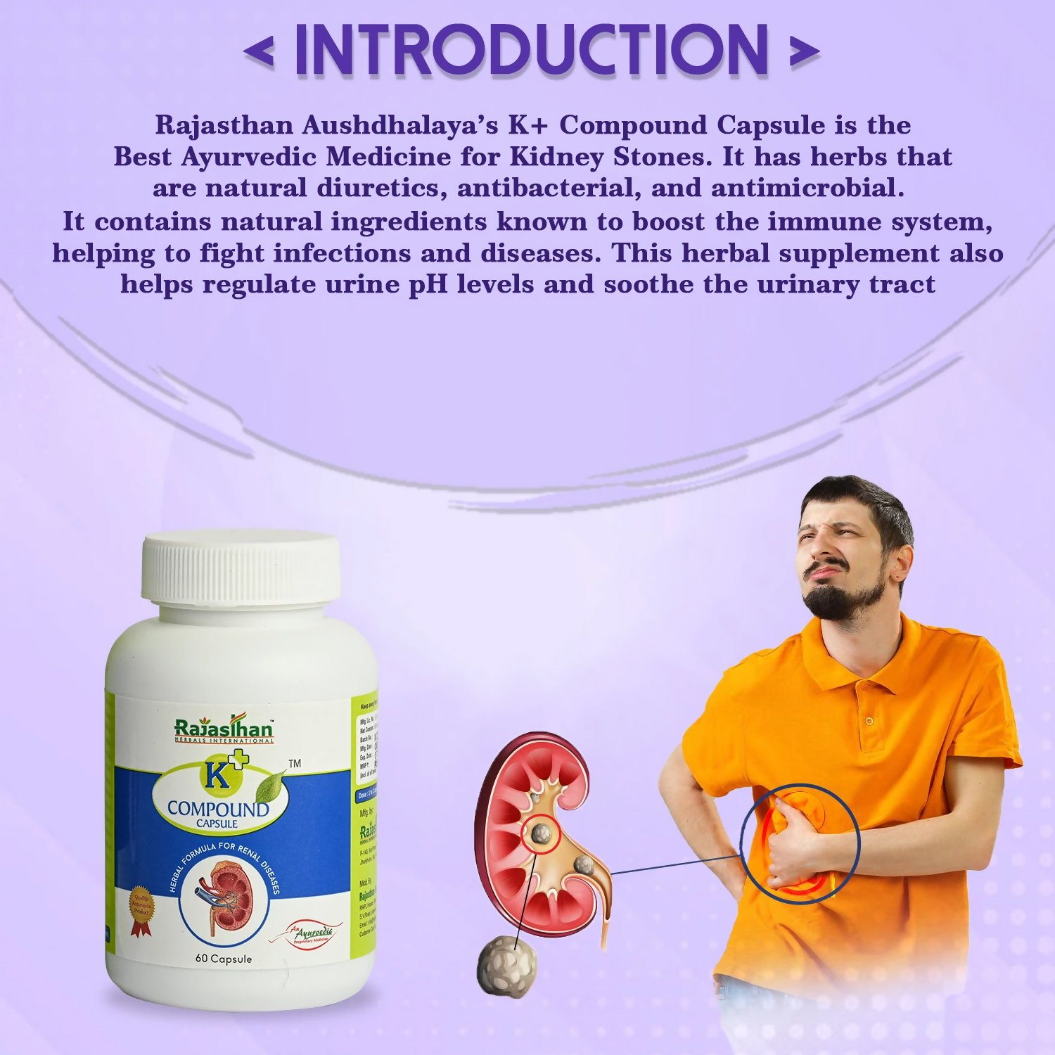 Rajasthan Herbals K+ Compound Capsules | Swadesiicart