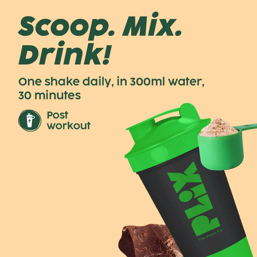 PLIX The Plant Fix Evolve Plant Protein Shake Powder - Chocolate - Swadesiicart