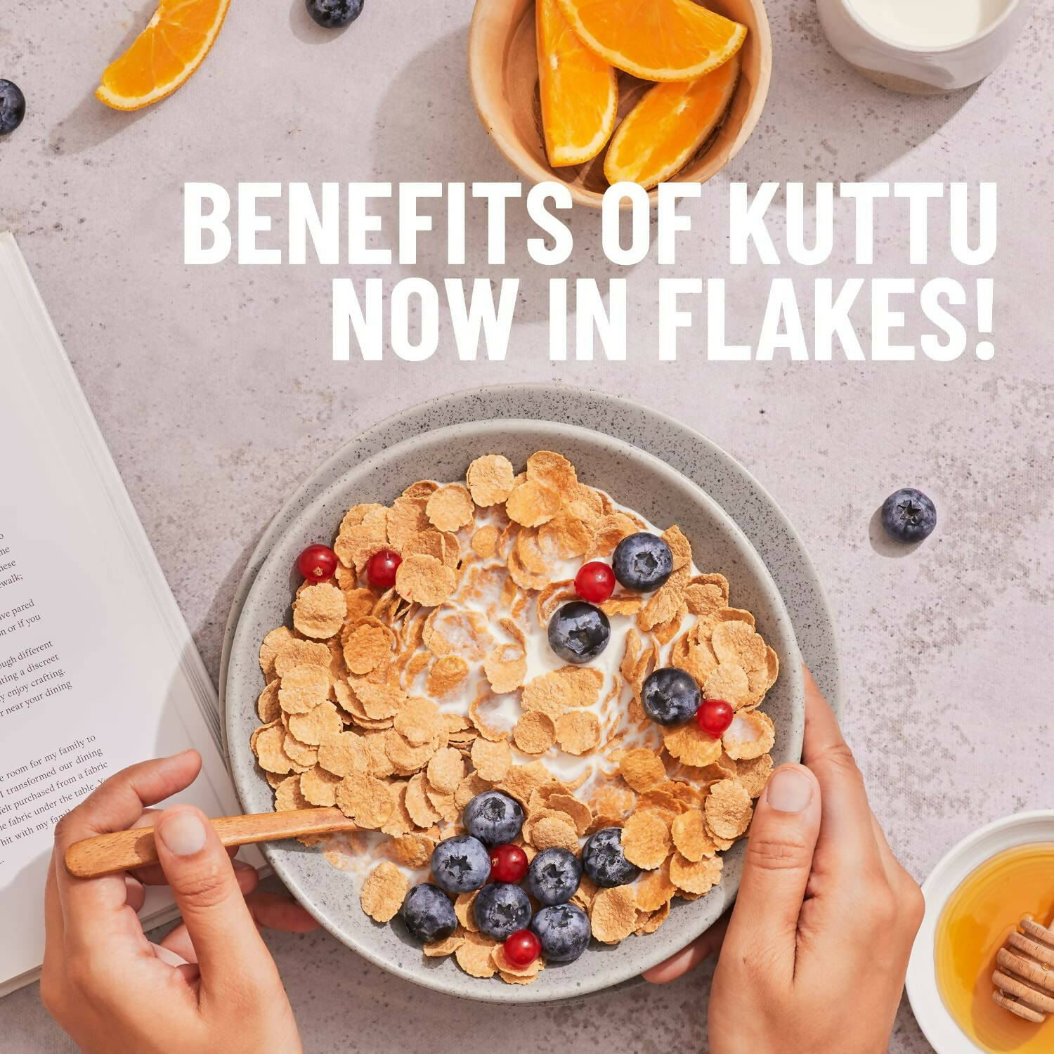 Mille Vanilla Buckwheat Breakfast Flakes - Swadesiicart
